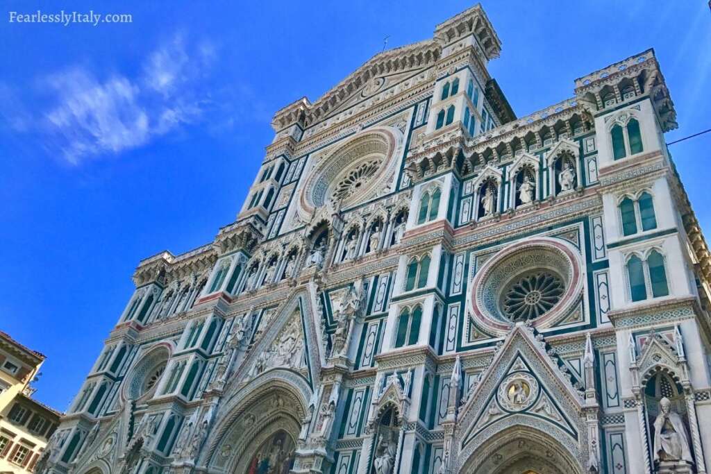 Neo-Gothic facade of Florence Cathedral