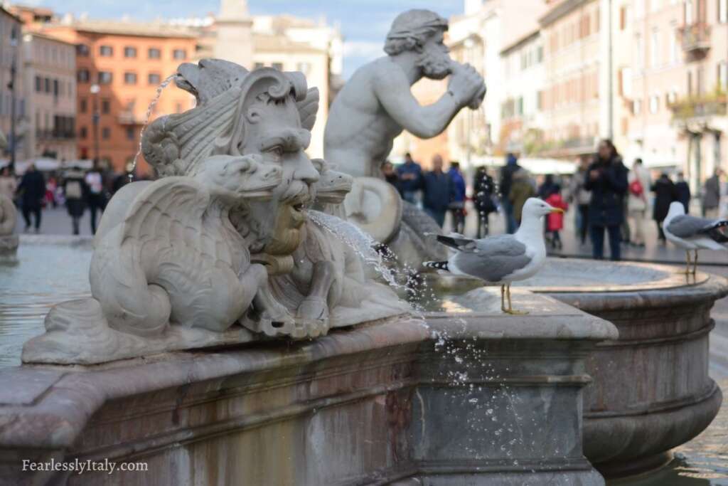 Image: Piazza Navona in Rome one of the most famous squares in Italy.
