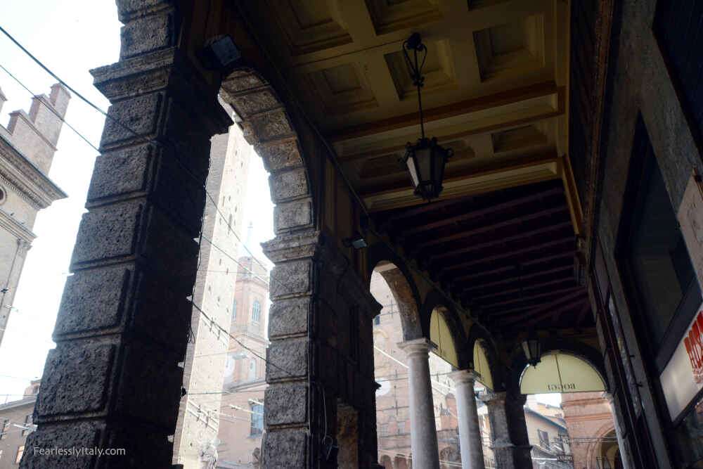 Image: Quadrilatero's porticoes Bologna things to do