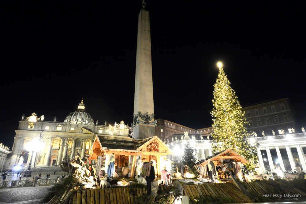 Image: Rome and the Vatican at Christmas in December in Italy