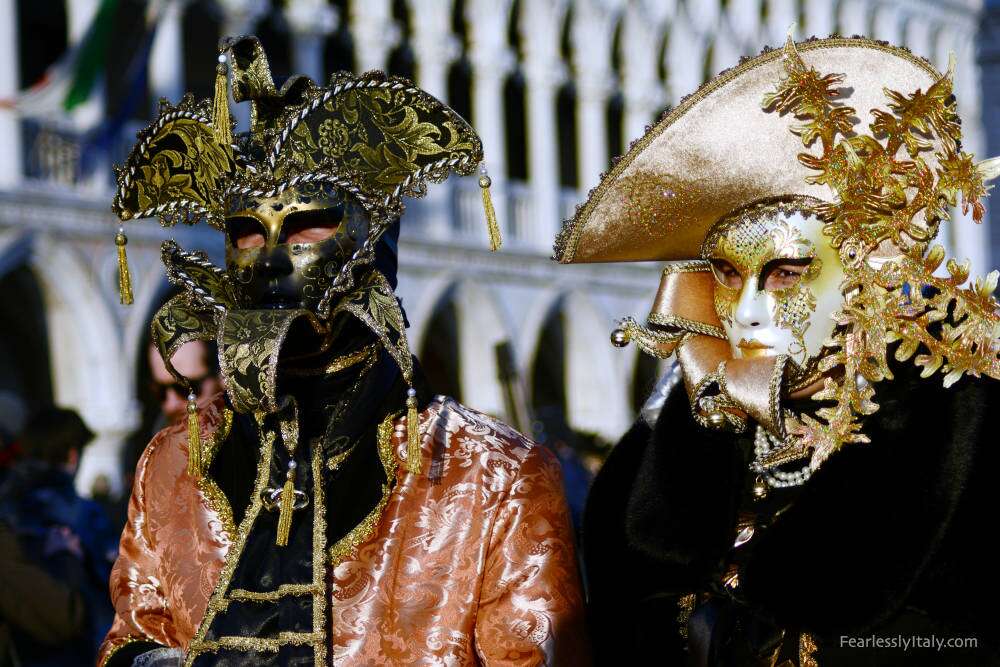 Image: Masks of the Venice Carnival.