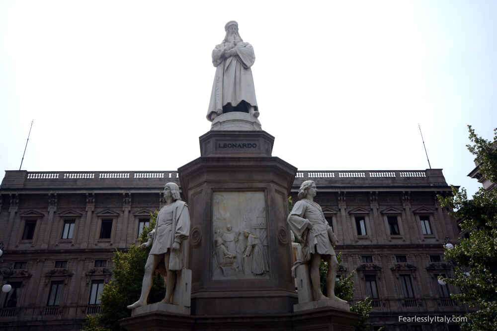 Image: Milan vs Turin to see Da Vinci statue