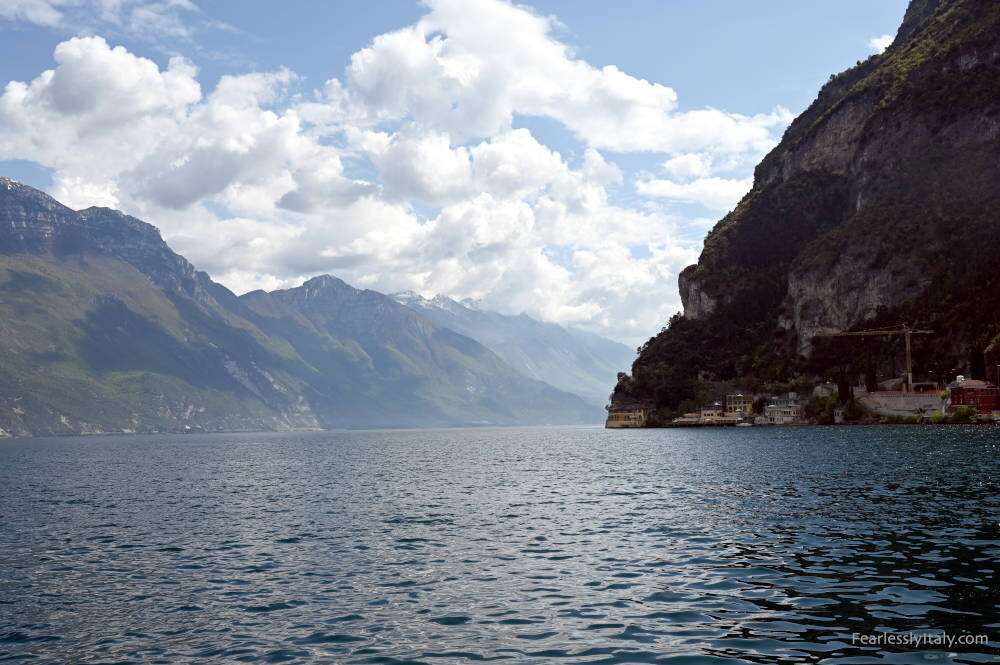 Image: Lake Garda in March in Italy.