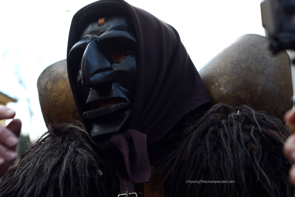 Image of Mamuthones mask from Mamoiada, Sardinia