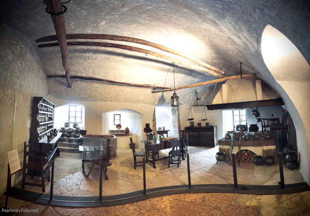 Image: The old kitchen in Castel Thun