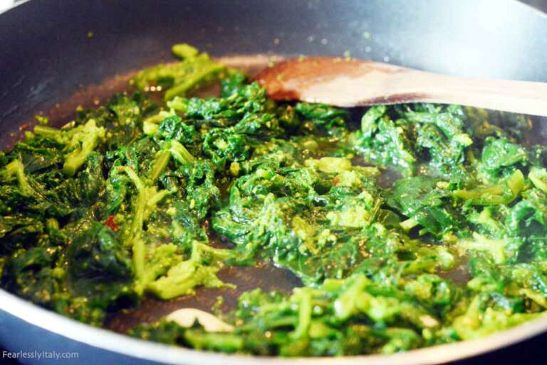Turnip Greens Orecchiette Pasta Yummy Recipe from Puglia