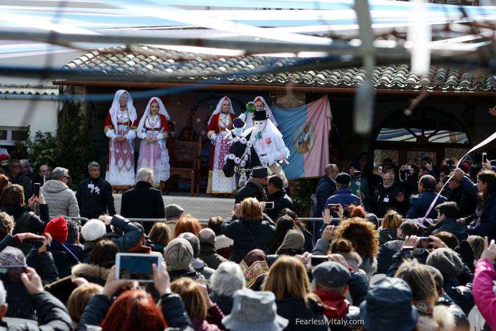 Image: Vestizione of Su Componidori of Oristano's Sartiglia Carnival in Sardinia